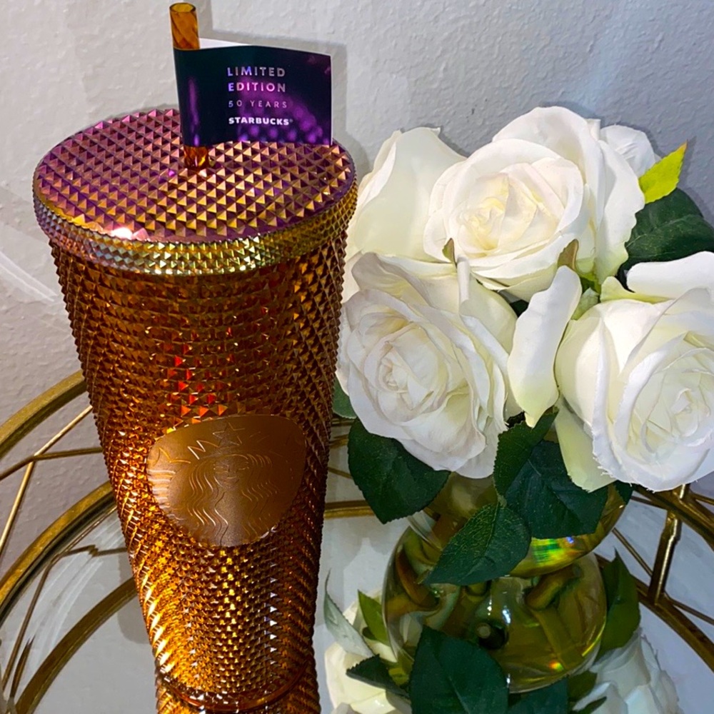 STARBUCKS “50TH ANNIVERSARY COLLECTION” - HONEYCOMB STUDDED BLING TUMBLE…